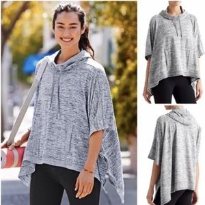 Athleta blissful grey small poncho